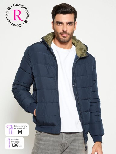 PARKA HOMBRE PEPE JEANS PUFFER BÁSICA CAPUCHA - 1