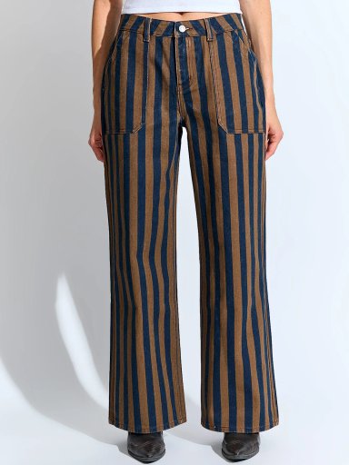 JEANS MUJER BARBADOS ALGODÓN RAYAS - 2