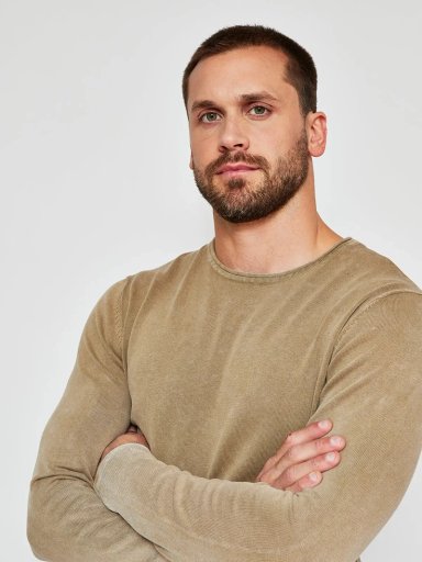 SWEATER HOMBRE BARBADOS BÁSICO LAVADO - 3