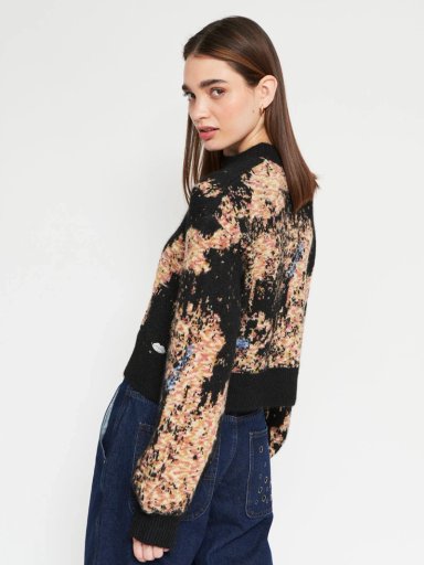 SWEATER MUJER BARBADOS JACQUARD CROPPED - 2