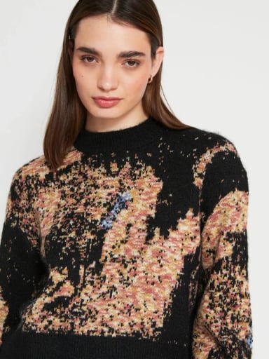 SWEATER MUJER BARBADOS JACQUARD CROPPED - 3