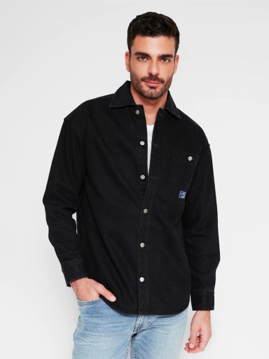 SOBRECAMISA HOMBRE BARBADOS ALGODÓN MANGA LARGA DENIM - 1