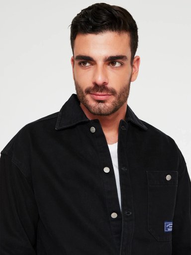 SOBRECAMISA HOMBRE BARBADOS ALGODÓN MANGA LARGA DENIM - 3