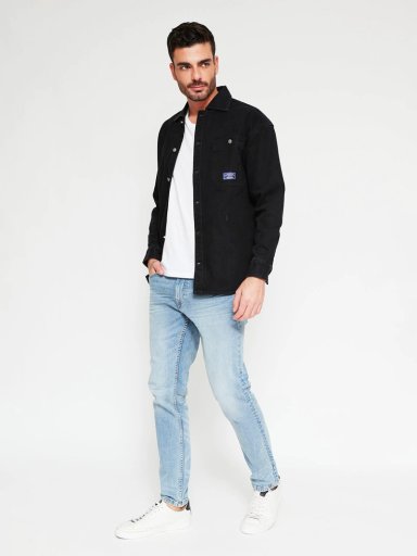 SOBRECAMISA HOMBRE BARBADOS ALGODÓN MANGA LARGA DENIM - 4