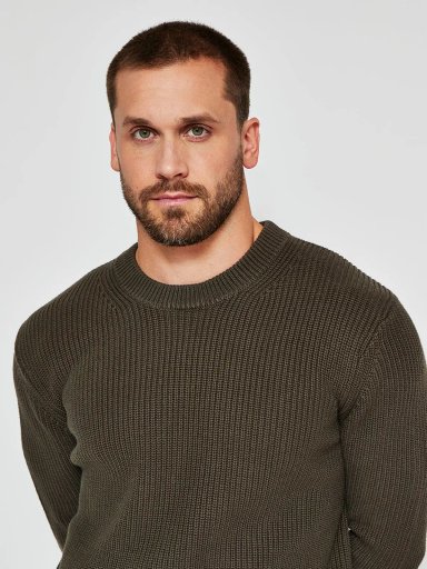 SWEATER HOMBRE BARBADOS ALGODÓN CUELLO REDONDO - 3