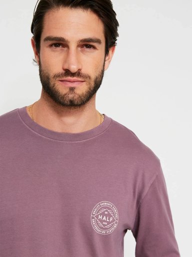 POLERA HOMBRE HALF ALGODÓN MANGA LARGA PRINT - 3