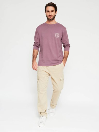 POLERA HOMBRE HALF ALGODÓN MANGA LARGA PRINT - 4