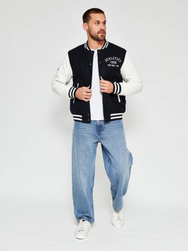 CHAQUETA HOMBRE ROBERT LEWIS MANGAS ECOCUERO - 4