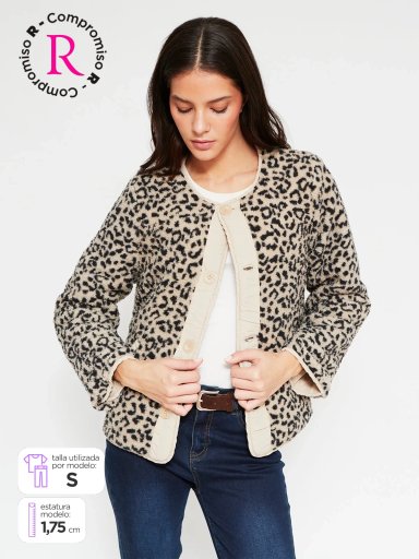 CHAQUETA MUJER AZIZ MANGA LARGA REVERSIBLE - 1