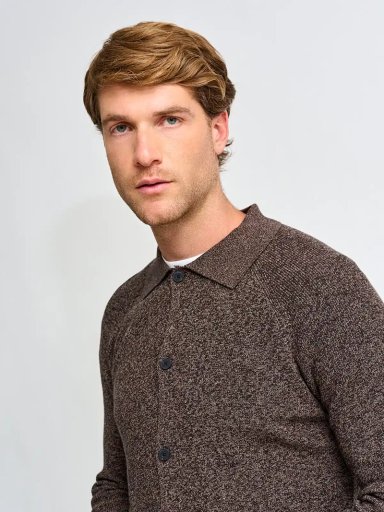 CARDIGAN HOMBRE CACHAREL ALGODÓN HALF ZIPPER - 3