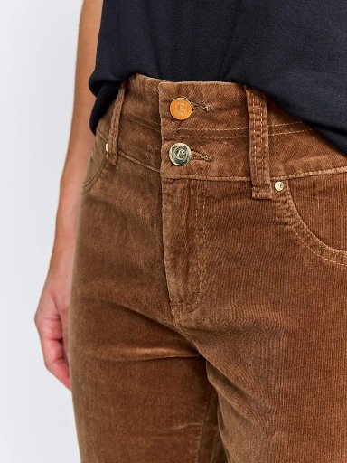 PANTALÓN MUJER CACHAREL ALGODÓN RECTO COTELÉ - 4