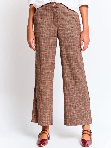 PANTALÓN MUJER CACHAREL FORMAL PIERNA ANCHA - 2