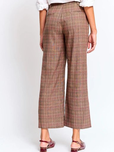 PANTALÓN MUJER CACHAREL FORMAL PIERNA ANCHA - 3