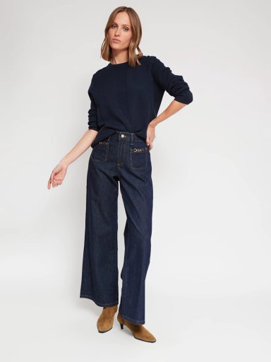 SWEATER MUJER CACHAREL CUELLO REDONDO MANGA LARGA PERLAS - 5