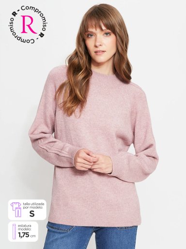 SWEATER MUJER AZIZ CUELLO MOCK - 1