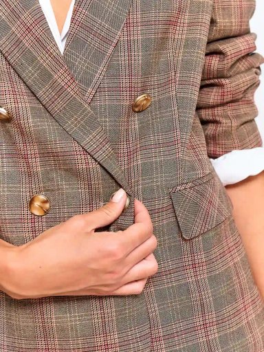 BLAZER MUJER CACHAREL FORMAL SOLAPA - 3