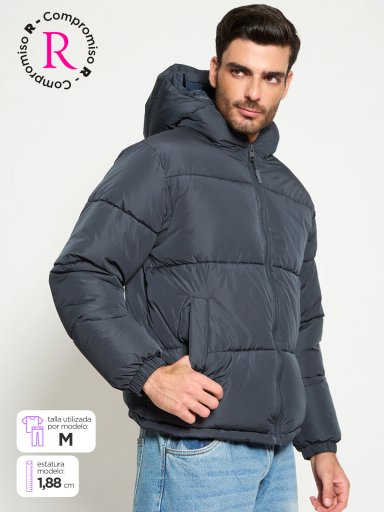 PARKA HOMBRE INDEX BÁSICA GORRO - 1