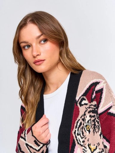 CARDIGAN MUJER BARBADOS JACQUARD - 3