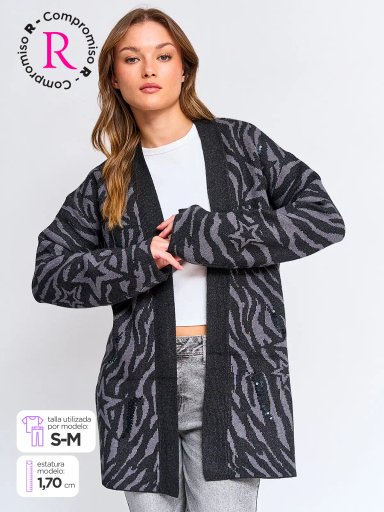 CARDIGAN MUJER BARBADOS JACQUARD - 1