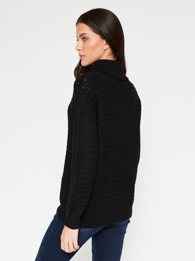 SWEATER MUJER AZIZ PUNTO ARROZ - 2