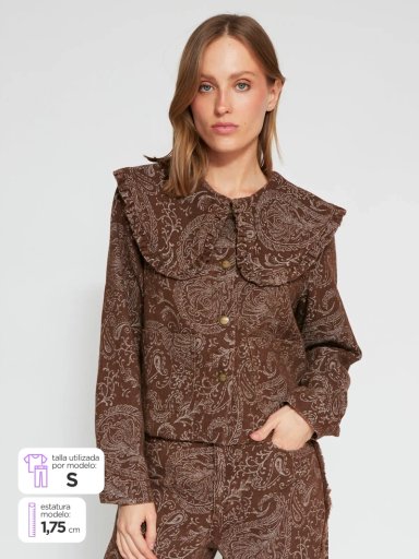CHAQUETA MUJER TATIENNE ALGODÓN CUELLO BOBO - 1