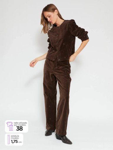 PANTALÓN MUJER TATIENNE ALGODÓN BORDADO - 1