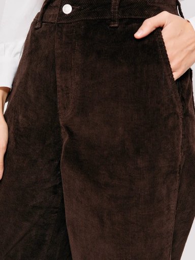 PANTALÓN MUJER MARQUIS ALGODÓN BARREL COTELÉ - 4