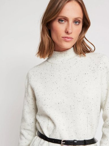 SWEATER MUJER CACHAREL LANA CUELLO ALTO - 4