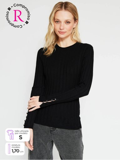 SWEATER MUJER BARBADOS RIB - 1