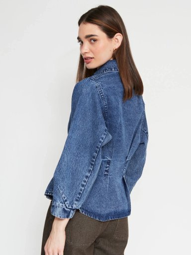 BLUSA MUJER BARBADOS ALGODÓN DENIM PINZAS - 2