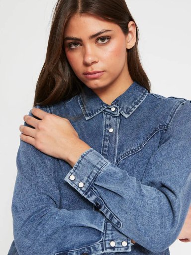 SOBRECAMISA MUJER PEPE JEANS ALGODÓN DENIM - 3