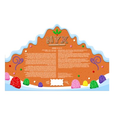 SET NYX FAT GINGERBREAD HOUSE KIT - 5