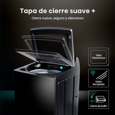 LAVADORA CARGA SUPERIOR HISENSE WT5I2323DB 23KG NEGRO - 6
