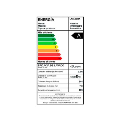 LAVADORA CARGA SUPERIOR HISENSE WT5I2323DB 23KG NEGRO - 10