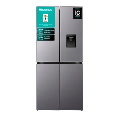 REFRIGERADOR FRENCH DOOR HISENSE RQ5P431NMDA 425L NO FROST GRIS - 2