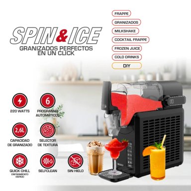 MÁQUINA DE GRANIZADO THOMAS SPIN&ICE TH-SM26DN - 3