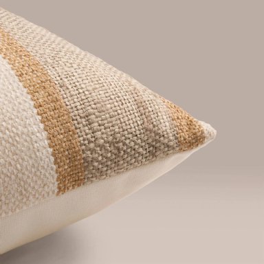 COJÍN MAISON LINETT LÍNEAS GRUESAS CRUDO 50X50 CM - 3