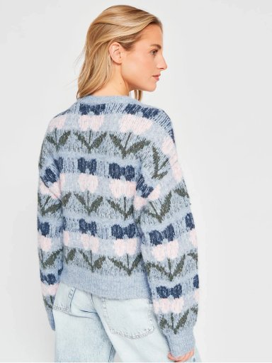CARDIGAN MUJER INDEX FLORES - 2