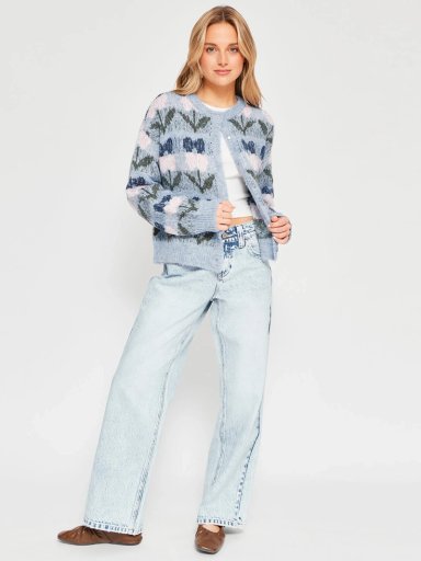 CARDIGAN MUJER INDEX FLORES - 4
