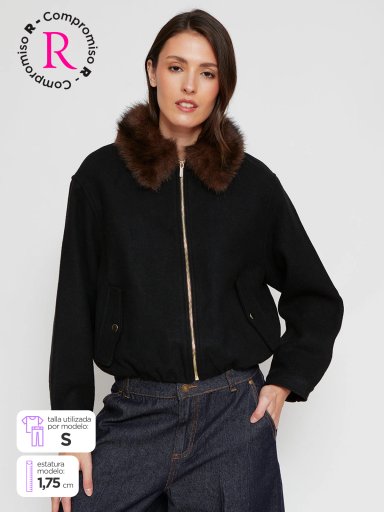 CHAQUETA MUJER MARQUIS BOMBER PELOS - 1