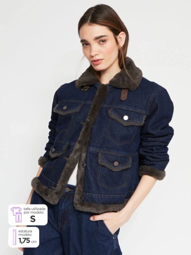CHAQUETA MUJER BARBADOS ALGODÓN DENIM BONDED - 1