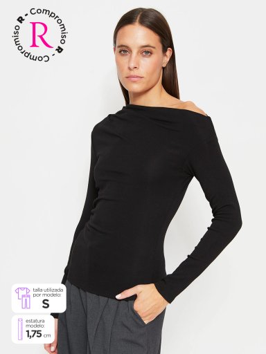POLERA MUJER MARQUIS HOMBRO CAÍDO - 1