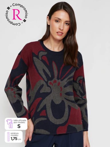 SWEATER MUJER CACHAREL CUELLO MOCK MANGA LARGA - 1