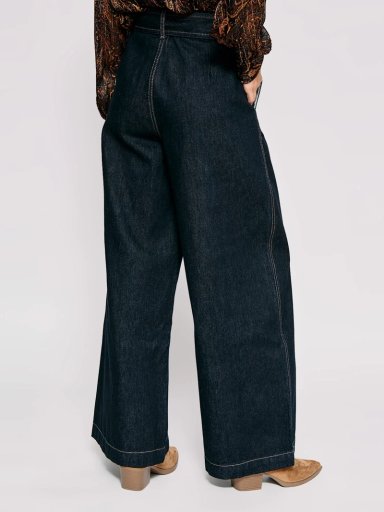 JEANS MUJER MARQUIS ALGODÓN WIDE LEG CINTURÓN - 3