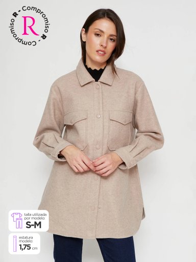 SOBRECAMISA MUJER AZIZ MANGA LARGA - 1