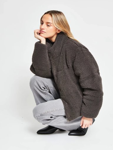 CHAQUETA MUJER AEROPOSTALE SHERPA PUFFA - 5
