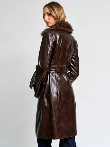 CHAQUETA MUJER MARQUIS TRENCH EFECTO PIEL - 3