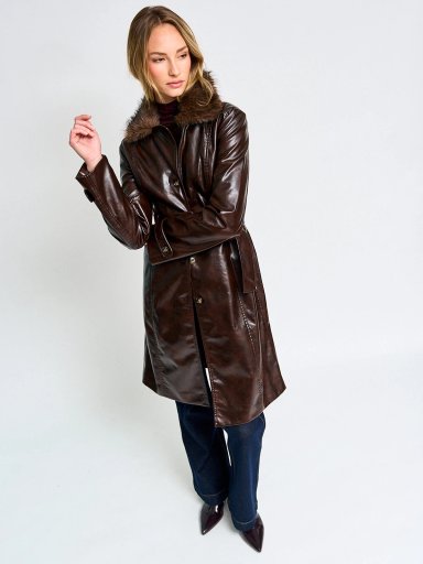 CHAQUETA MUJER MARQUIS TRENCH EFECTO PIEL - 4