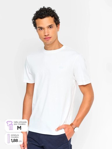 POLERA HOMBRE LACOSTE ALGODÓN MANGA CORTA - 1