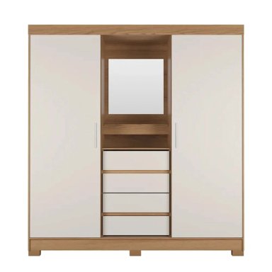 CLOSET DECOCASA TOSCANA 2 PUERTAS BLANCO - 2